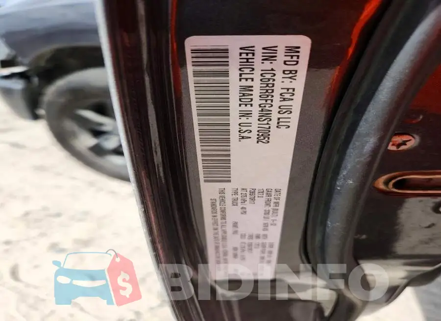 1C6RR6FG4NS170952 Photo# 12