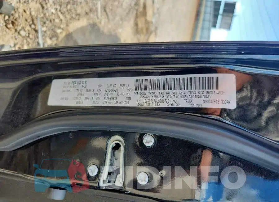 1C6RR7LT6JS281729 Photo# 13