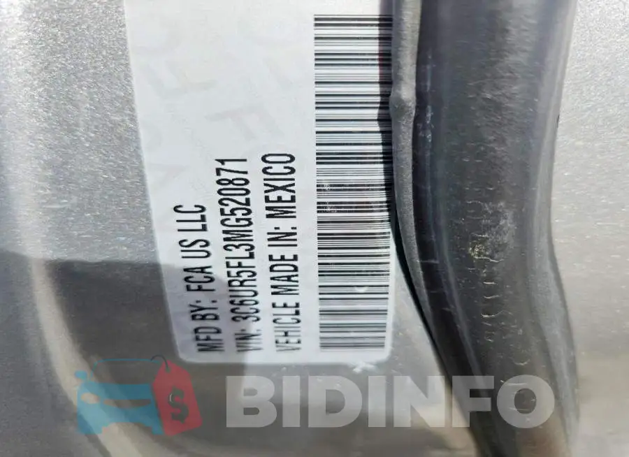 3C6UR5FL3MG520871 Photo# 13