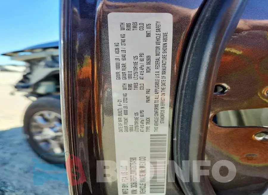 3C6UR5FL8MG676498 Photo# 12
