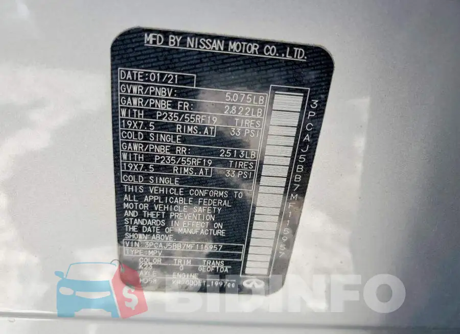 3PCAJ5BB7MF115957 Photo# 13