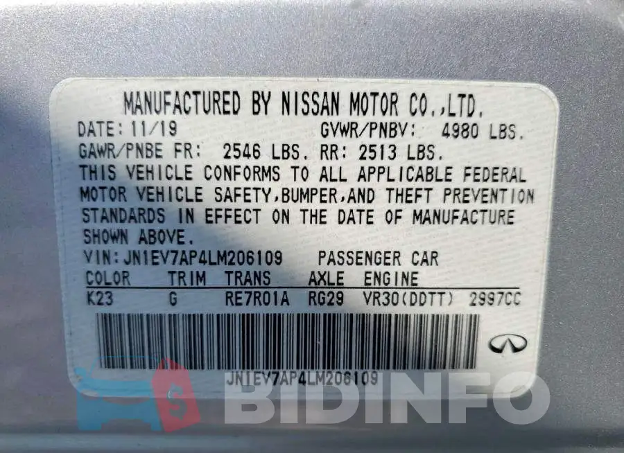 JN1EV7AP4LM206109 Photo# 13