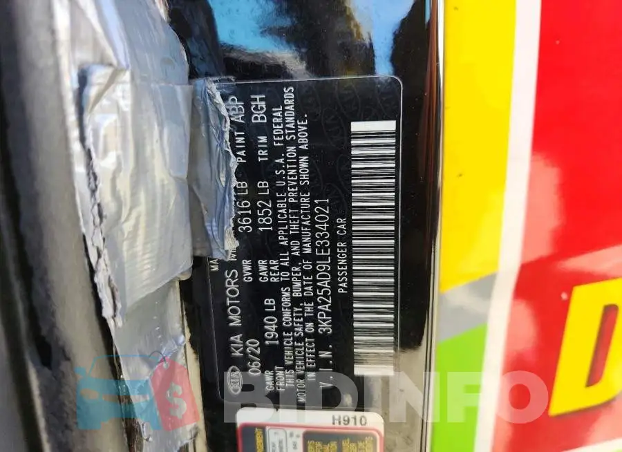 3KPA25AD9LE334021 Photo# 13