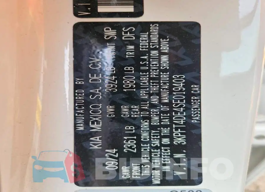 3KPFT4DE4SE019403 Photo# 12
