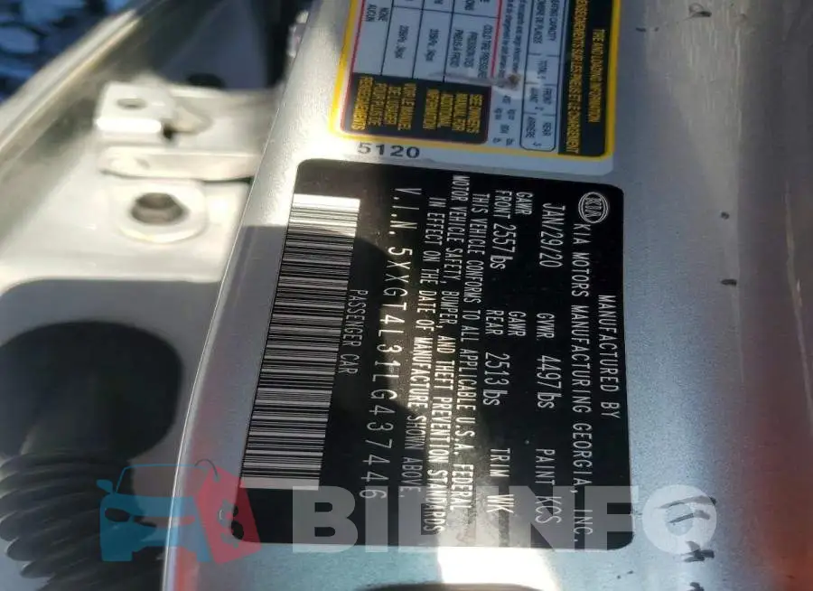 5XXGT4L31LG437446 Photo# 12