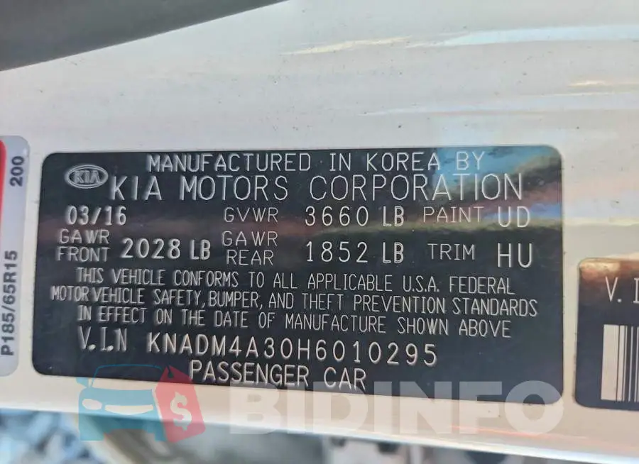 KNADM4A30H6010295 Photo# 13