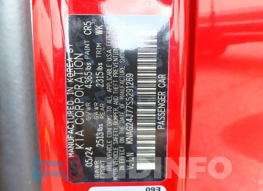 KNAG24J77S5291269 Photo# 12