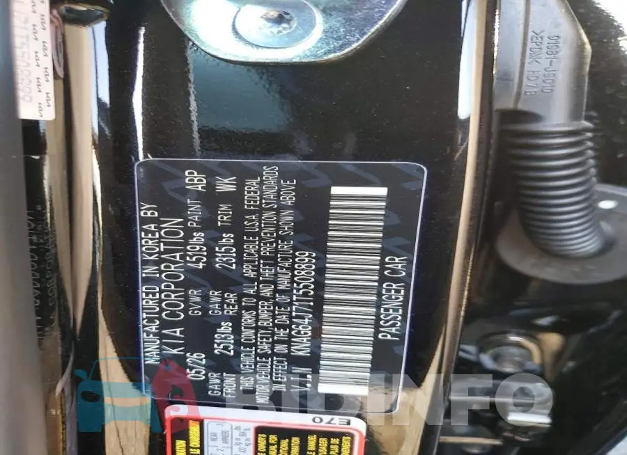 KNAG64J71T5508899 Photo# 12