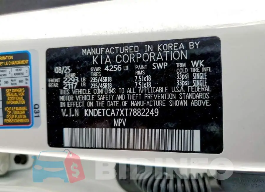 KNDETCA7XT7882249 Photo# 12