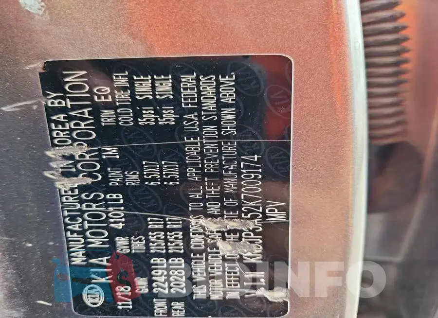 KNDJP3A52K7009174 Photo# 12