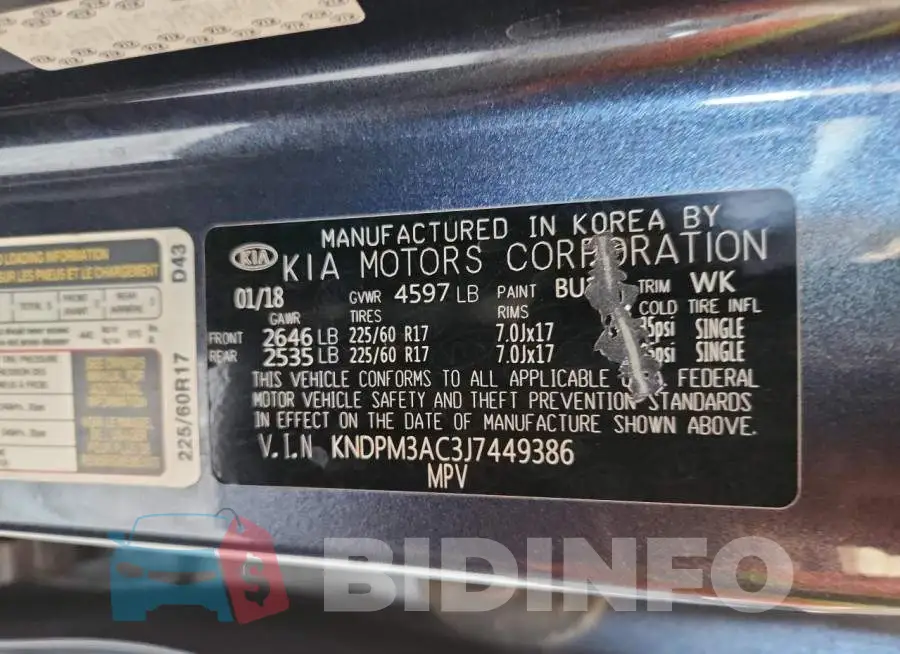 KNDPM3AC3J7449386 Photo# 13