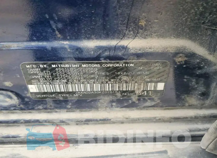 JA4AD2A30KZ026183 Photo# 13