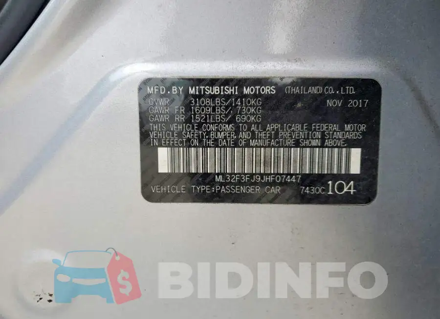 ML32F3FJ9JHF07447 Photo# 12