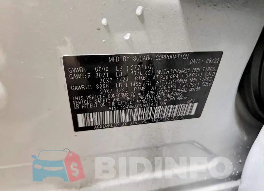 4S4WMAPD6N3458169 Photo# 13