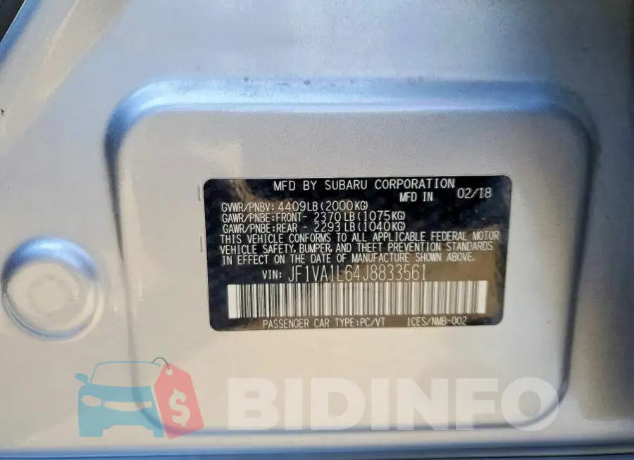 JF1VA1L64J8833561 Photo# 12