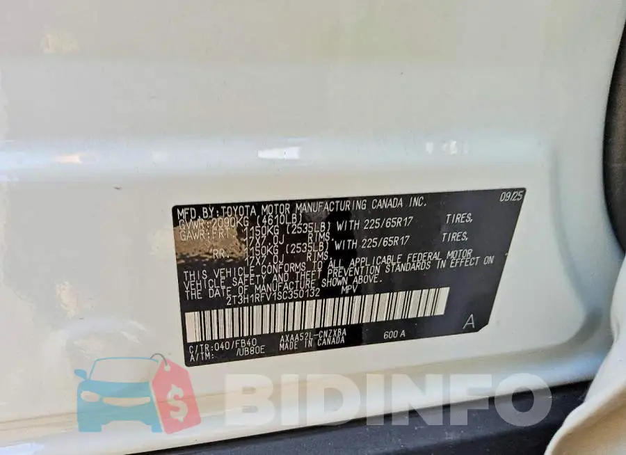 2T3H1RFV1SC350132 Photo# 12