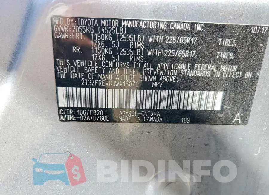 2T3ZFREV6JW415870 Photo# 13