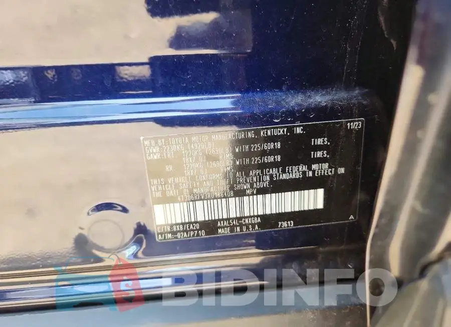 4T3D6RFV3RU146408 Photo# 13