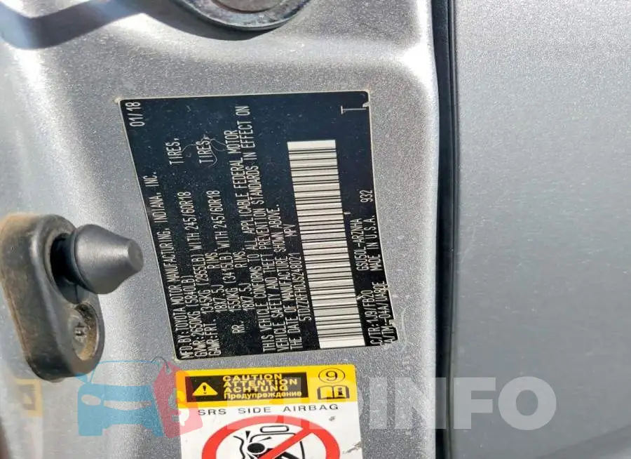 5TDZZRFH0JS248021 Photo# 12