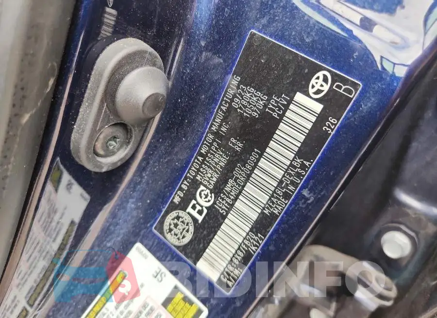 5YFB4MDE0RP080901 Photo# 12