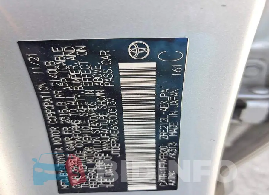 JTDEPMAE6N3003137 Photo# 13