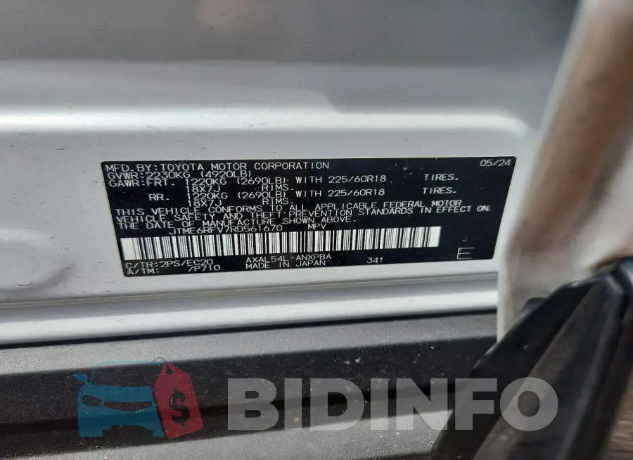 JTME6RFV7RD561670 Photo# 12