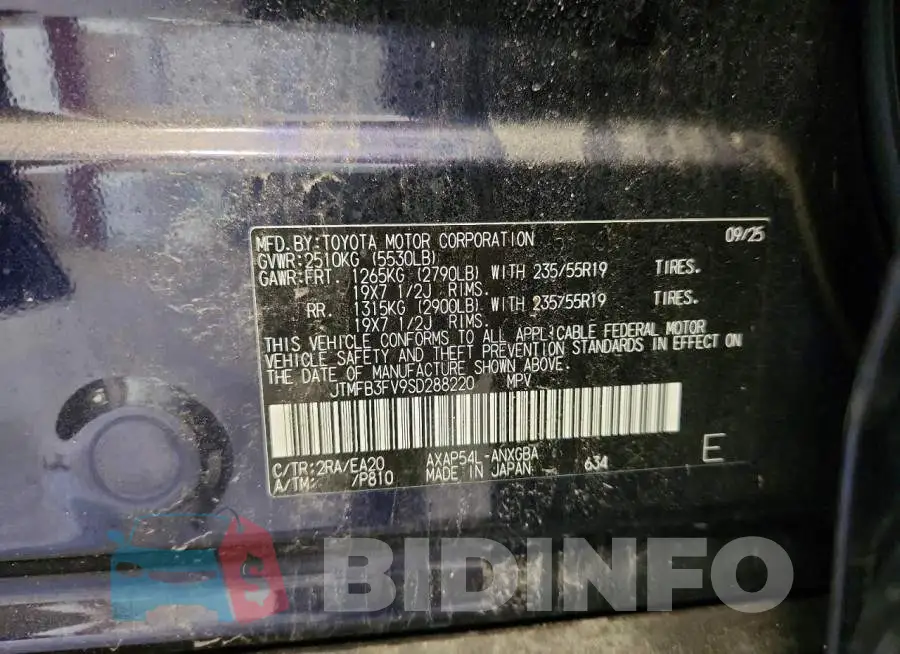 JTMFB3FV9SD288220 Photo# 13