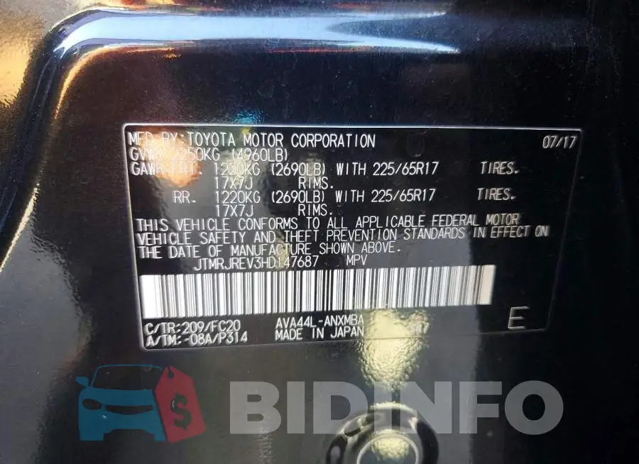 JTMRJREV3HD147687 Photo# 12