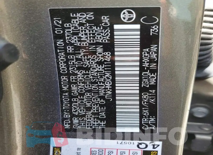 JTNKHMBX2M1111468 Photo# 12