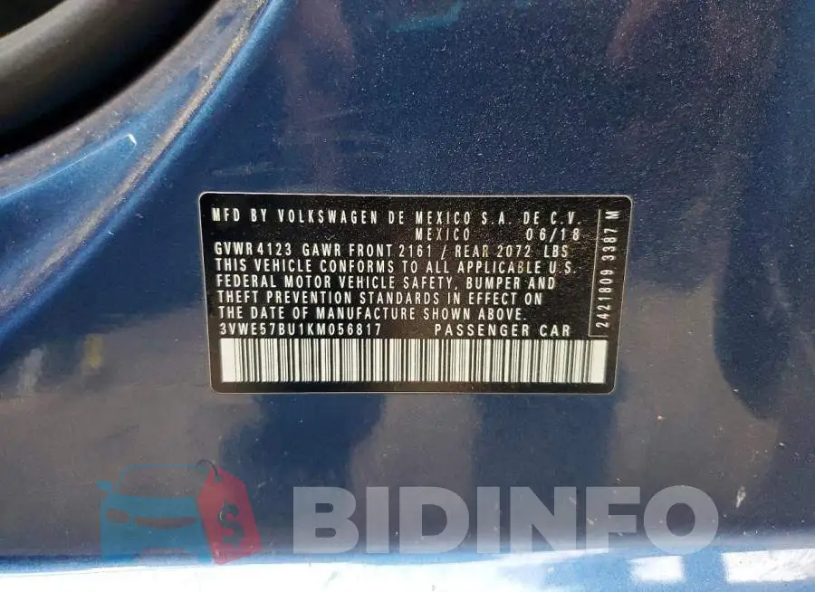 3VWE57BU1KM056817 Photo# 12