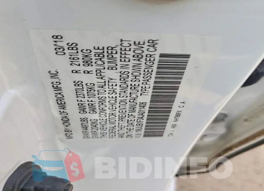 19UUB1F34JA011406 Photo# 12