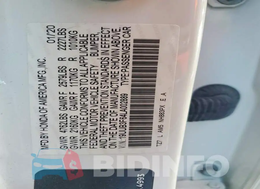 19UUB3F64LA002889 Photo# 12