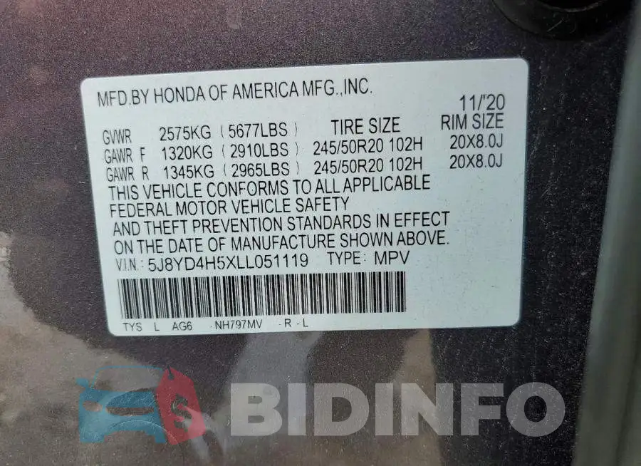 5J8YD4H5XLL051119 Photo# 14