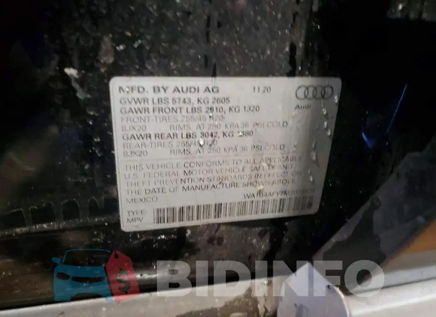 WA1B4AFY7M2029175 Photo# 14