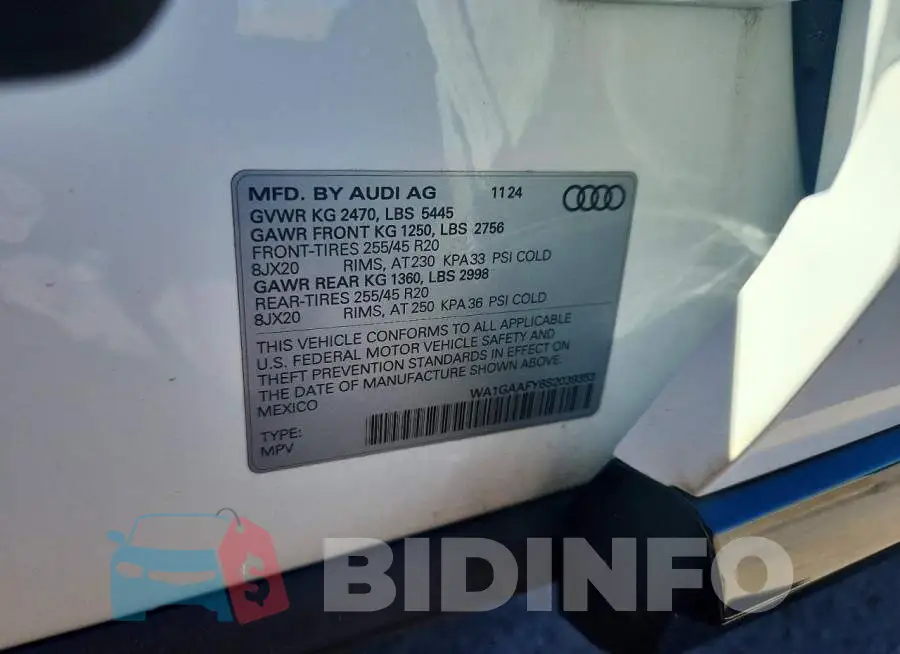 WA1GAAFY6S2039353 Photo# 14