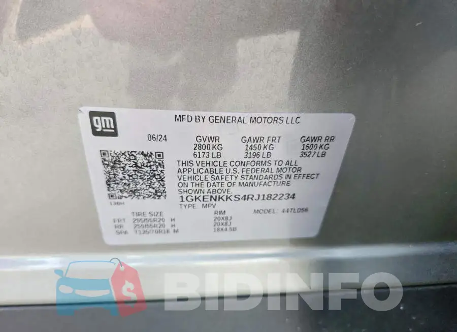 1GKENKKS4RJ182234 Photo# 13