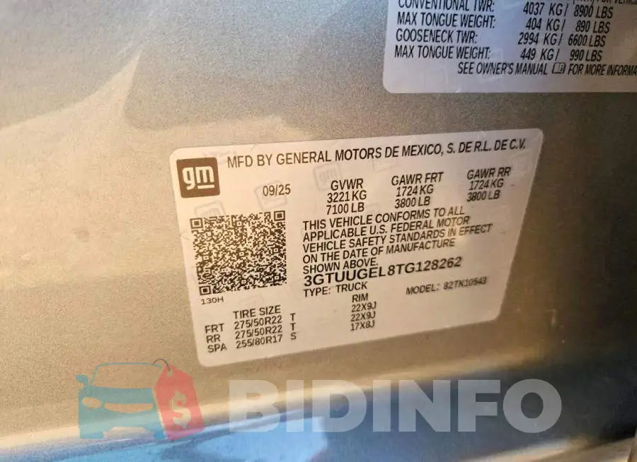 3GTUUGEL8TG128262 Photo# 12