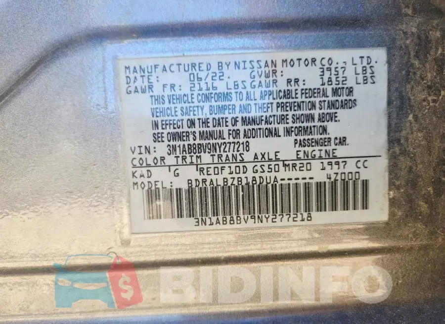 3N1AB8BV9NY277218 Photo# 12