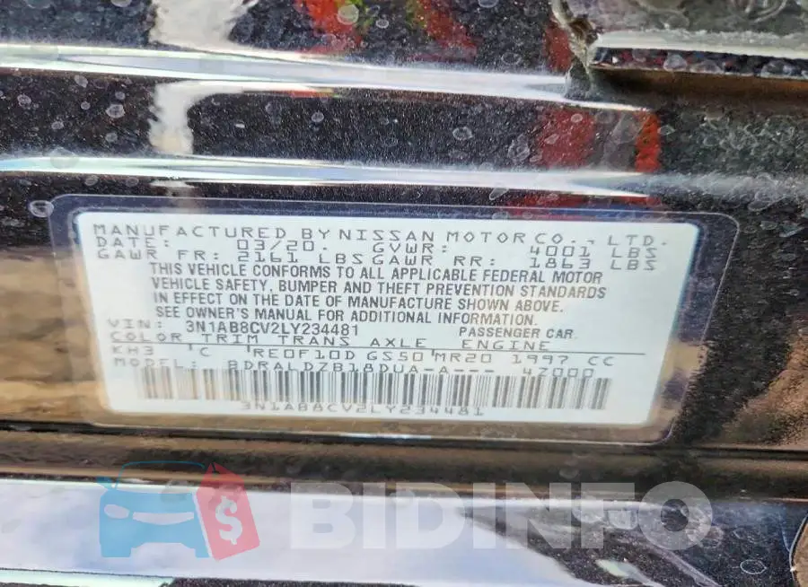 3N1AB8CV2LY234481 Photo# 12