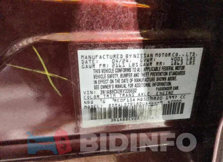 3N1AB8CV2RY339692 Photo# 12