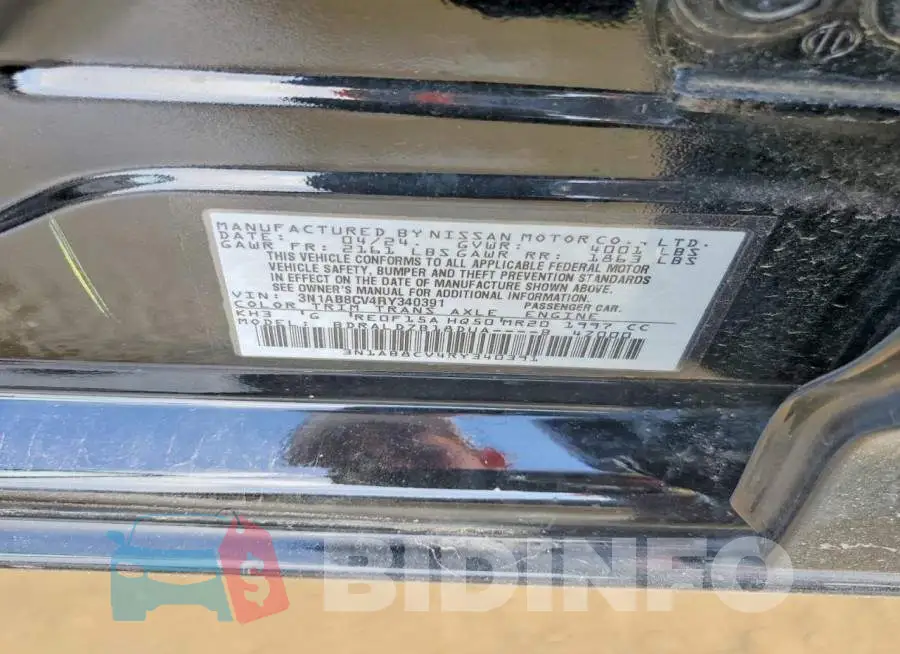 3N1AB8CV4RY340391 Photo# 12
