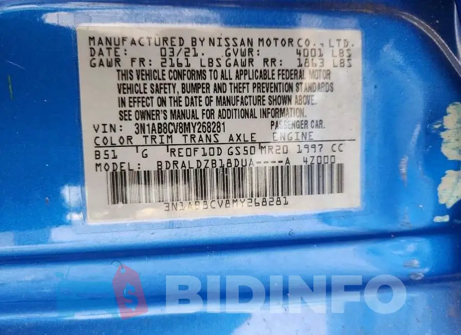 3N1AB8CV8MY268281 Photo# 12