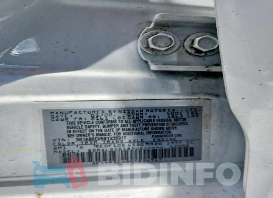 3N1AB8CV8NY236917 Photo# 12