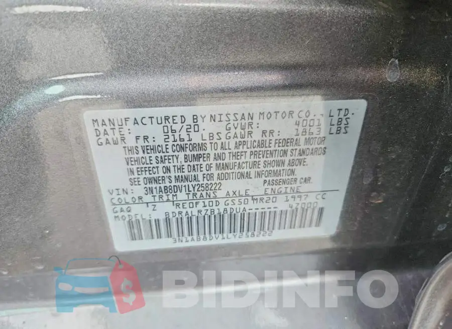 3N1AB8DV1LY258222 Photo# 12