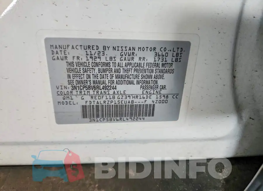 3N1CP5BV6RL492244 Photo# 14