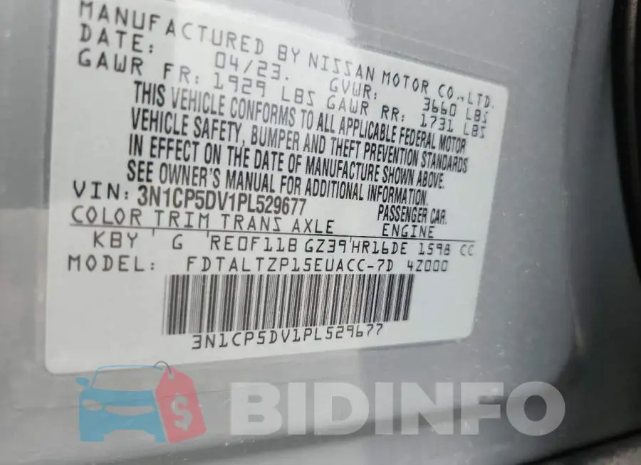 3N1CP5DV1PL529677 Photo# 14