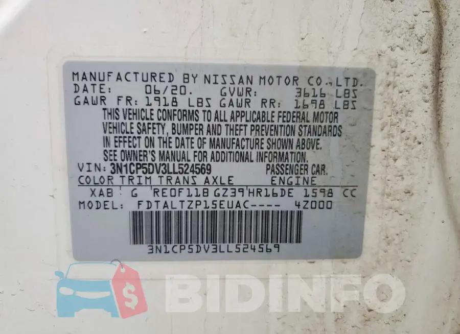 3N1CP5DV3LL524569 Photo# 14
