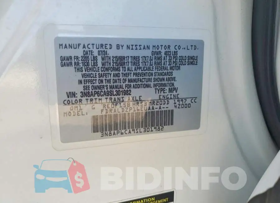 3N8AP6CA9SL301982 Photo# 13