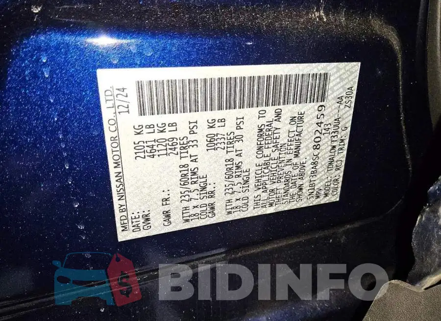 5N1BT3BA8SC802459 Photo# 12