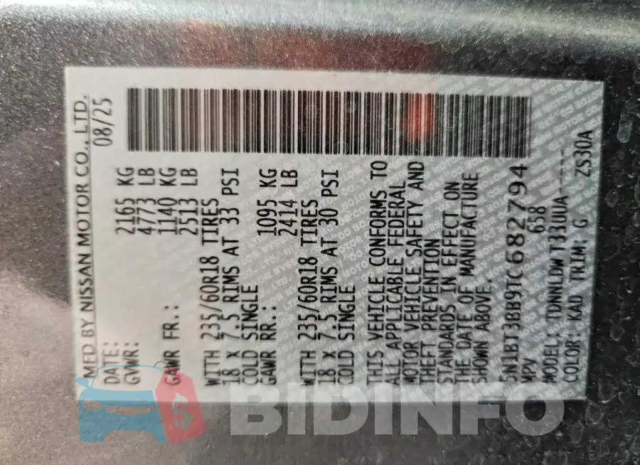 5N1BT3BB9TC682794 Photo# 13